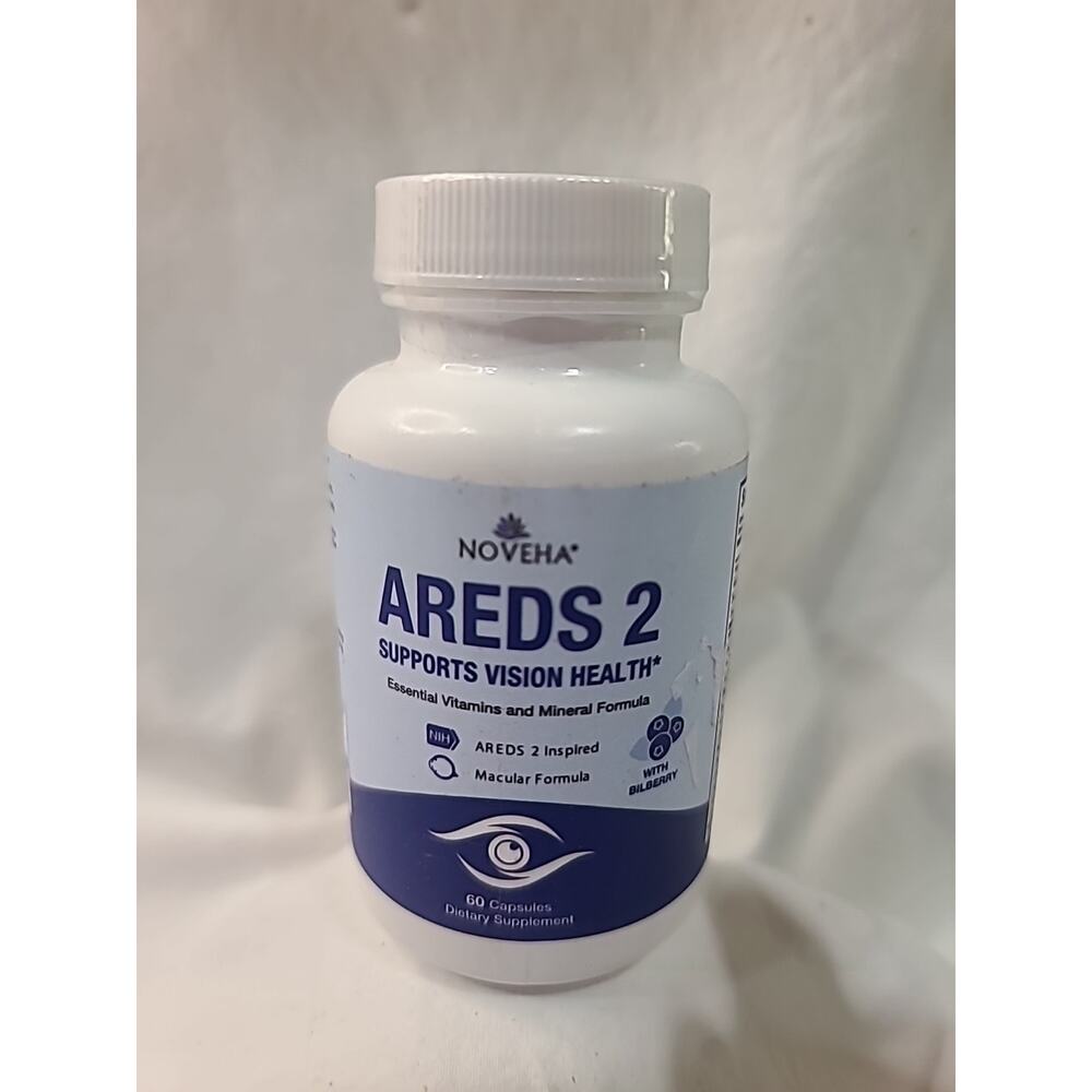 Noveha AREDS 2 Supports Vision Health With bilberry 60 Capsules Exp05/28